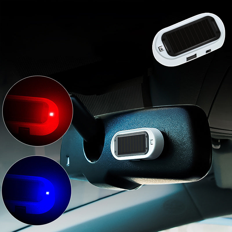Solarbetriebene Autoalarm-Warnleuchte