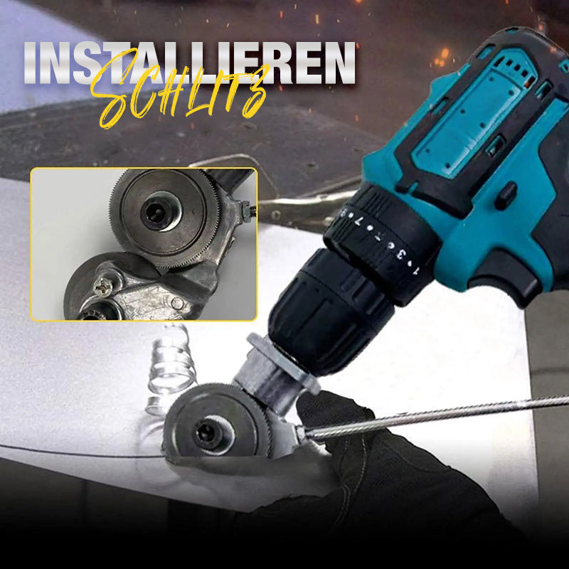 ⚒️Elektrische Bohrmaschine Schere Anbauschneider Nibbler