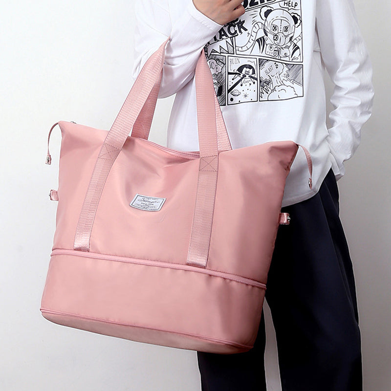 💕Schnäppchen zum Muttertag-50% Rabatt💕Doppellagige Reisetasche mit großer Kapazität zur Feuchtigkeitstrennung