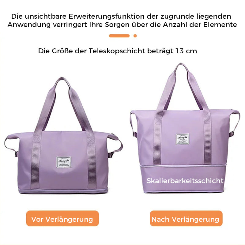 💕Schnäppchen zum Muttertag-50% Rabatt💕Doppellagige Reisetasche mit großer Kapazität zur Feuchtigkeitstrennung