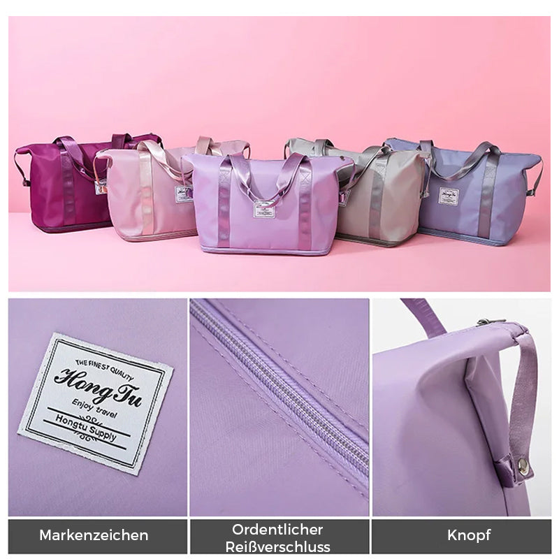 💕Schnäppchen zum Muttertag-50% Rabatt💕Doppellagige Reisetasche mit großer Kapazität zur Feuchtigkeitstrennung