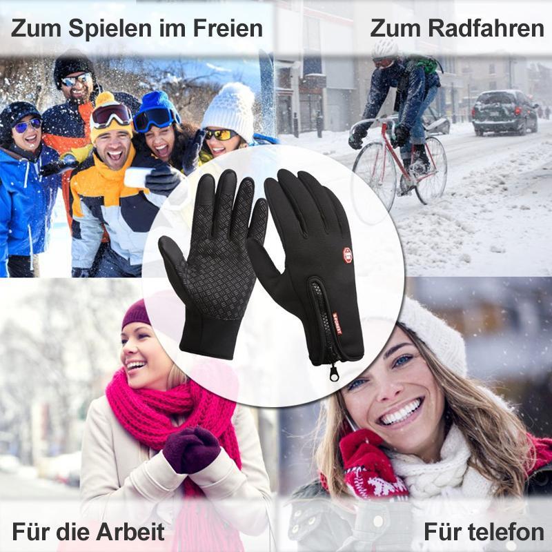 Engeliebe Premiume warme winddichte wasserdichte Touchscreen Handschuhe Unisex