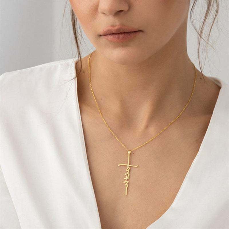 "Faith" Anhänger Halskette