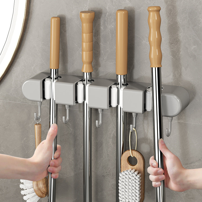 😮Multifunktionaler Mopphalter mit Haken👍