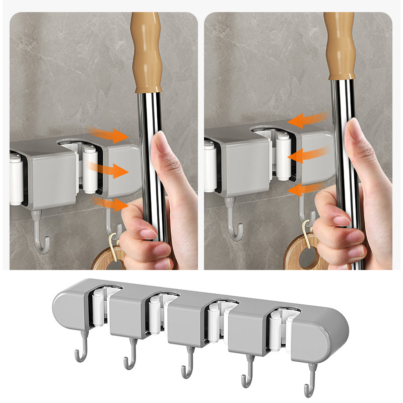 😮Multifunktionaler Mopphalter mit Haken👍
