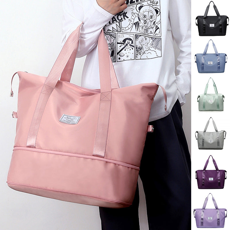 💕Schnäppchen zum Muttertag-50% Rabatt💕Doppellagige Reisetasche mit großer Kapazität zur Feuchtigkeitstrennung