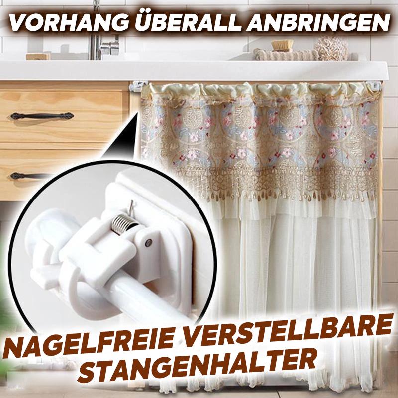 💥Nagelfreie verstellbare Stangenhalter (2 Stück)💥