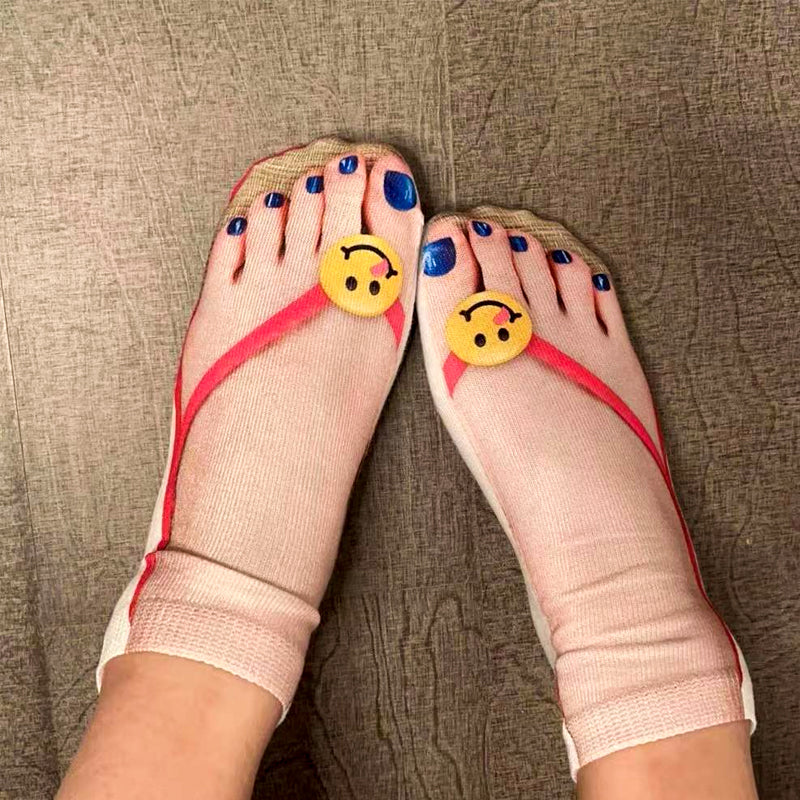 🔥Socken mit Nageldruck