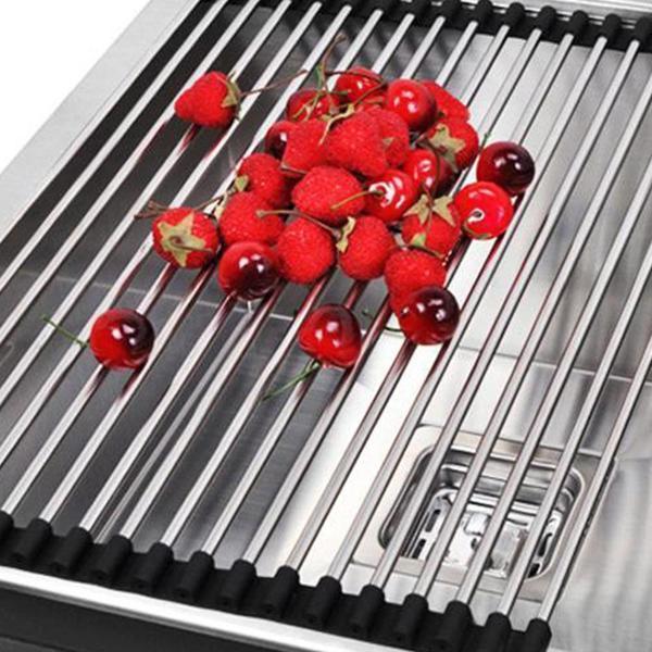 Faltbares Edelstahl Spüle Trockengestell