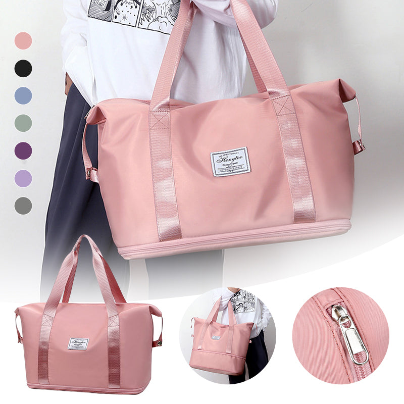 💕Schnäppchen zum Muttertag-50% Rabatt💕Doppellagige Reisetasche mit großer Kapazität zur Feuchtigkeitstrennung