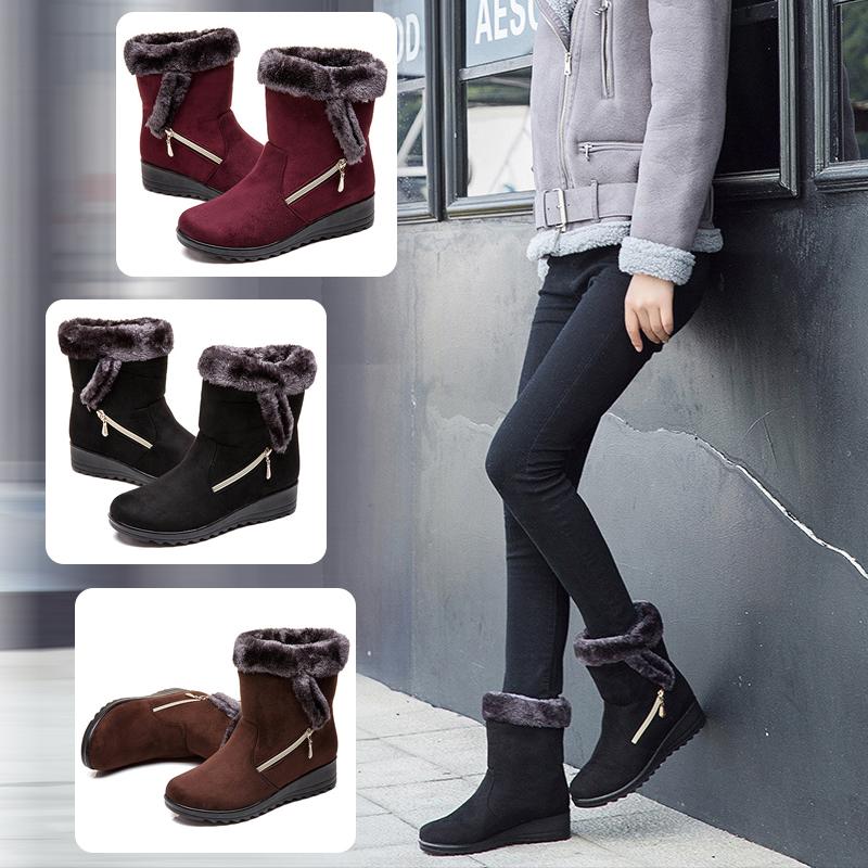 Damen Warme Winterstiefel