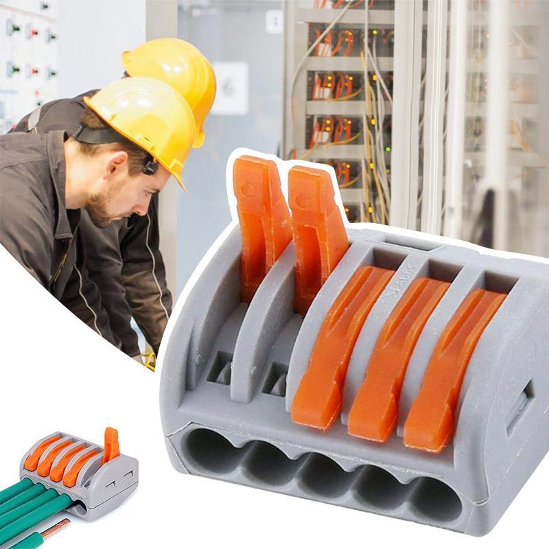 Wiederverwendbarer Federhebel-Anschlussblock Elektrokabelanschlussdraht