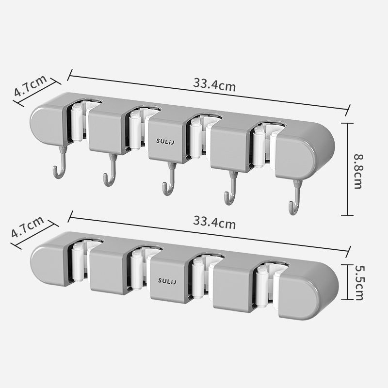 😮Multifunktionaler Mopphalter mit Haken👍