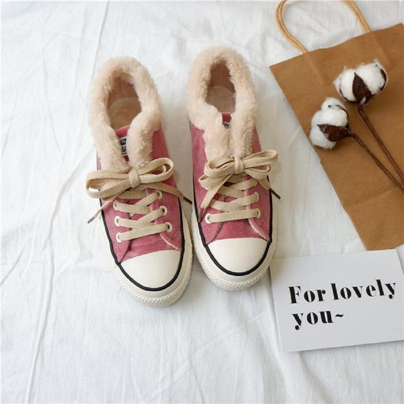 Damen Schneeschuhe Casual Plattform Turnschuhe