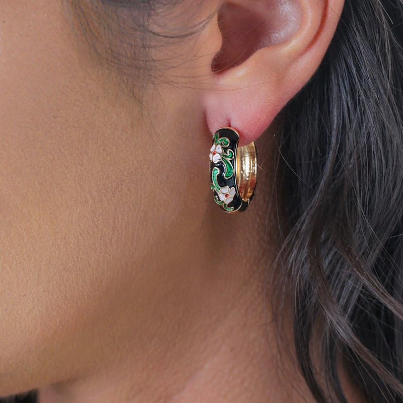 Vintage Blumenohrringe