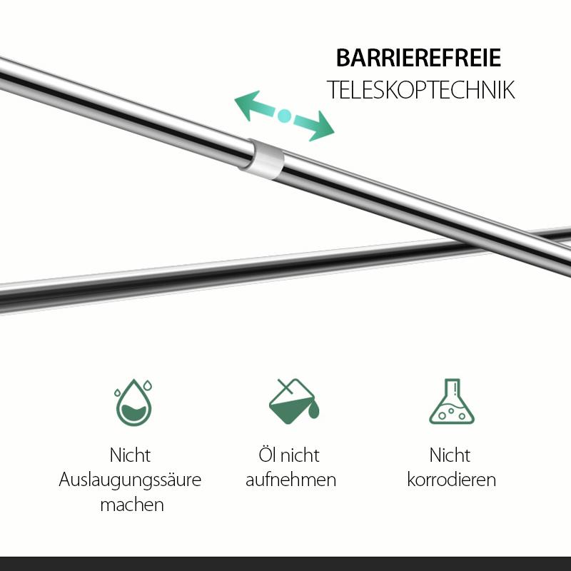 🔥Teleskopkleidung Rod aus Edelstahl🔥