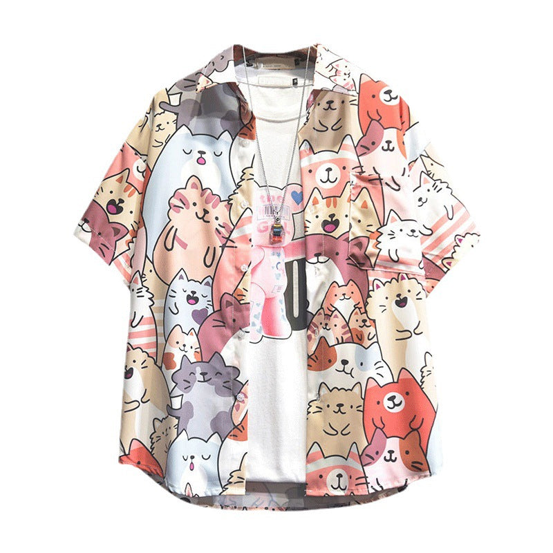 Glückliches Katzen-Shirt