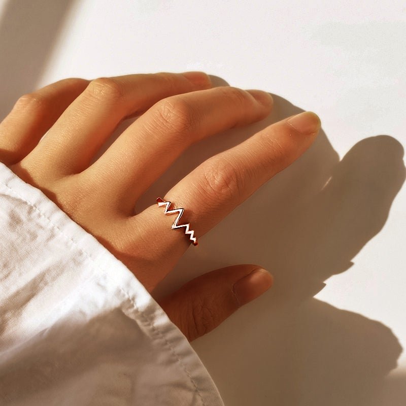 Passende Herzschlag-Paarringe