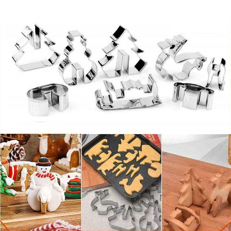 Weihnachtsplätzchenform aus rostfreiem Stahl