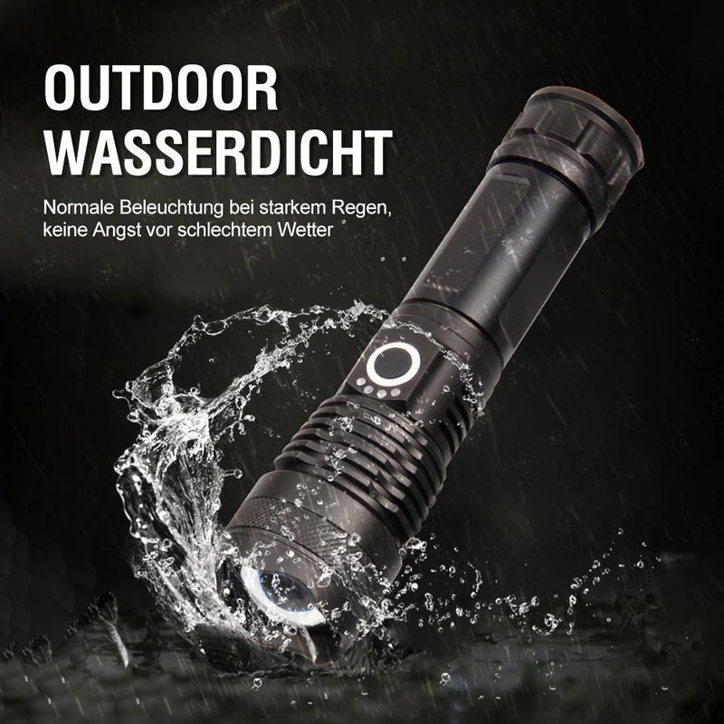 Superhelle und wasserdichte Militär-Taschenlampe mit Zoom