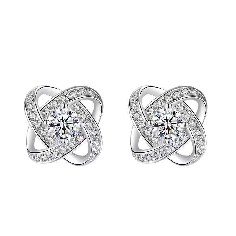 Luxuriöse Diamantohrringe