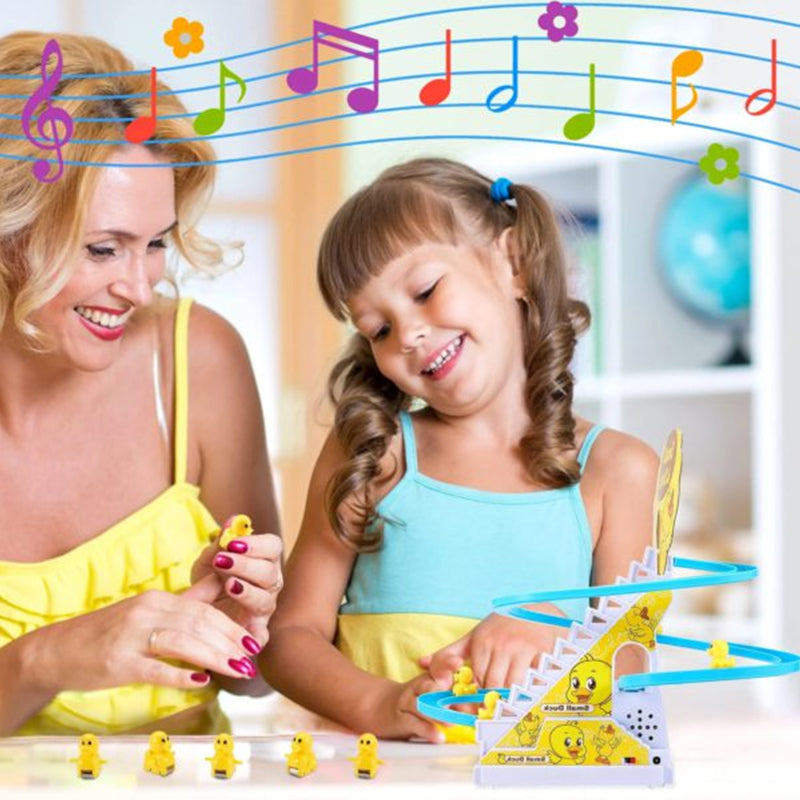 🌞Elektrische Enten Slide Track mit Licht und Musik🌞