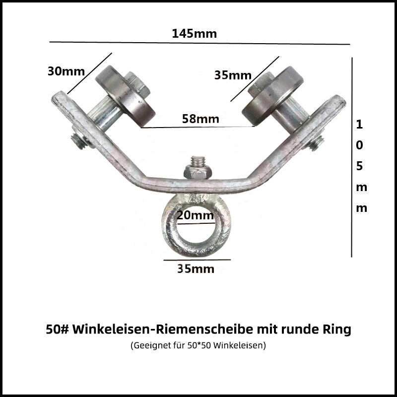 🎉Winkeleisenbahn Aufhängerolle