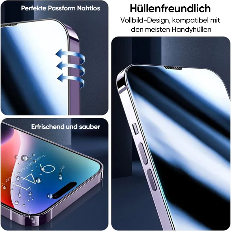 Automatisch ausrichtende Displayschutzbox für iPhone