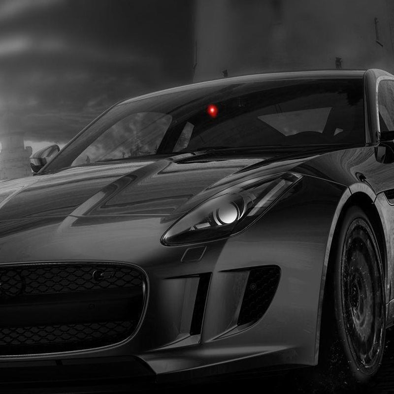 Solarbetriebene Autoalarm-Warnleuchte