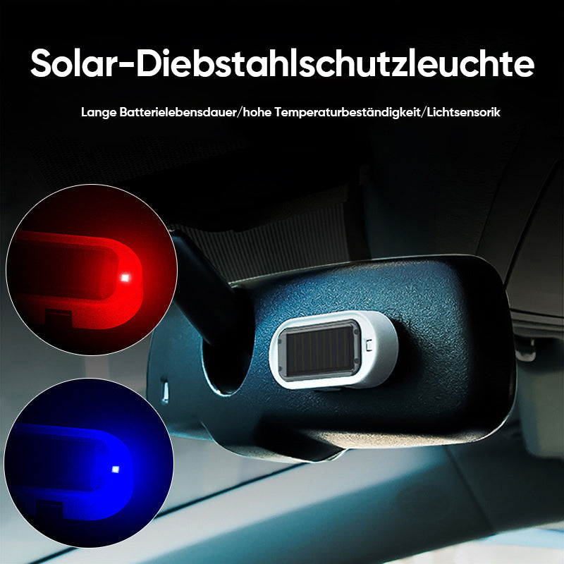 Solarbetriebene Autoalarm-Warnleuchte