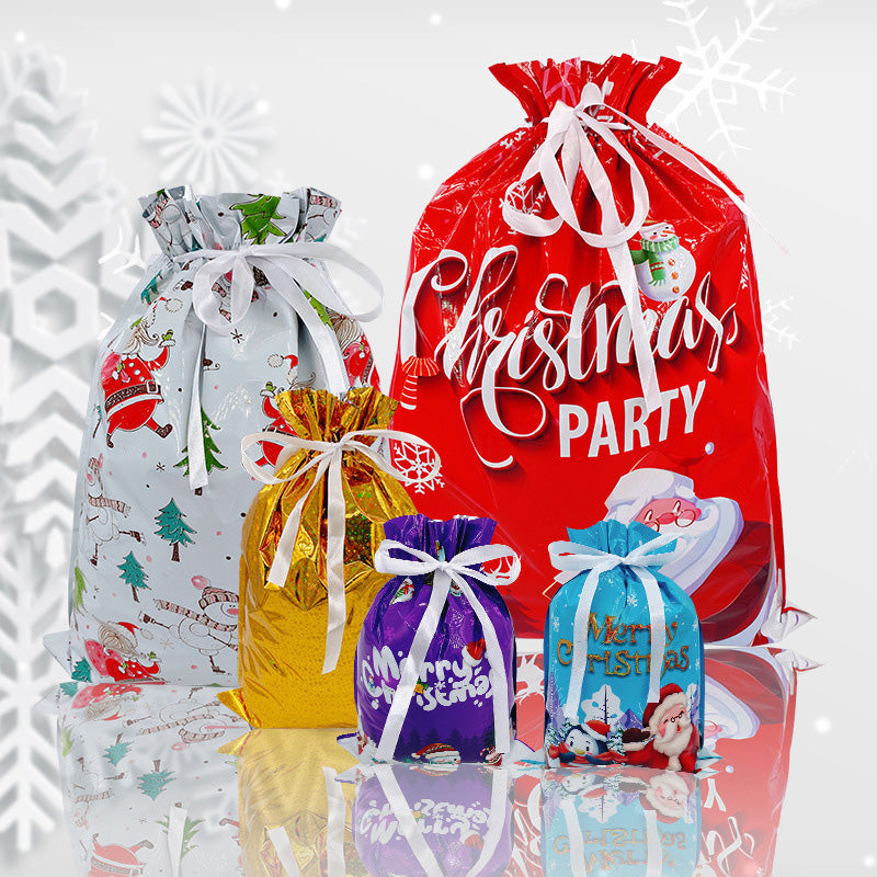 Geschenkbeutel mit Kordelzug für Weihnachten