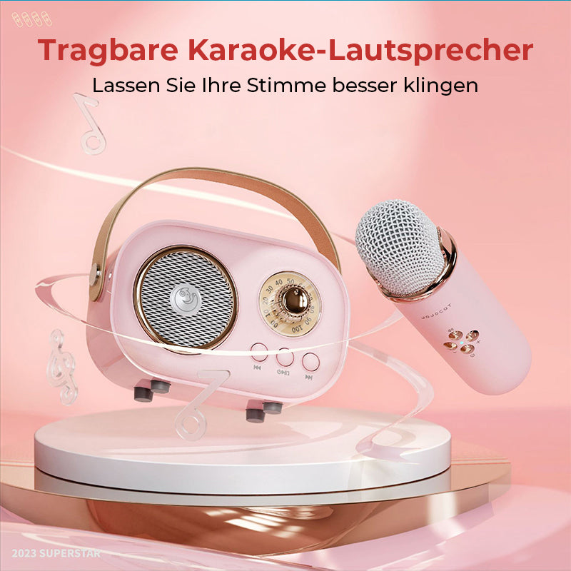 Tragbarer Bluetooth-Lautsprecher mit drahtlosem Mikrofon