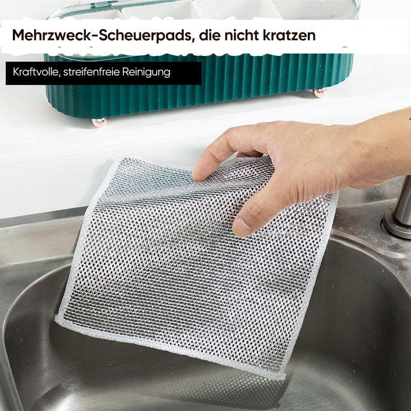 👍Mehrzweck-Geschirrspüllappen aus Draht für Nass und Trocken👍