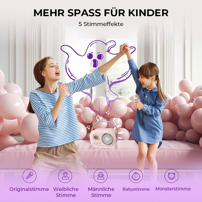 Tragbarer Bluetooth-Lautsprecher mit drahtlosem Mikrofon