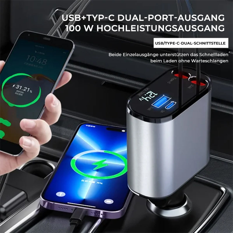 Einziehbares Autoladegerät