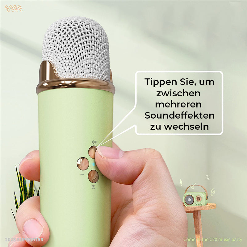 Tragbarer Bluetooth-Lautsprecher mit drahtlosem Mikrofon