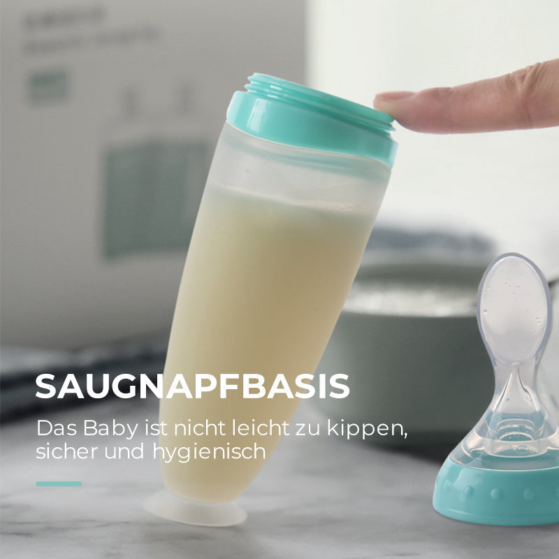 Weicher Löffel für Babynahrungsergänzungsmittel aus Silikon