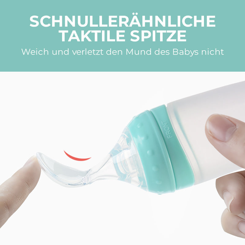 Weicher Löffel für Babynahrungsergänzungsmittel aus Silikon