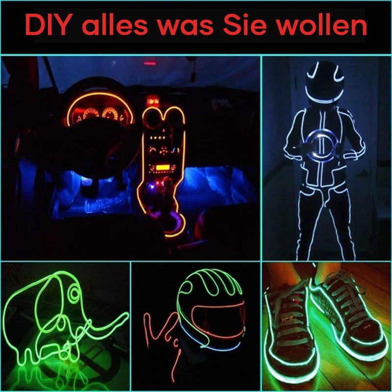 😍4-in-1 LED Atmosphärenlicht für Autos👍