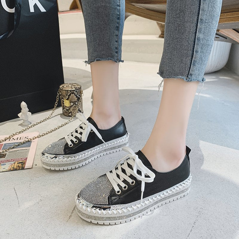 ✨✨SNEAKERS AUS DIAMOND SILVER LEDER🥰🥰