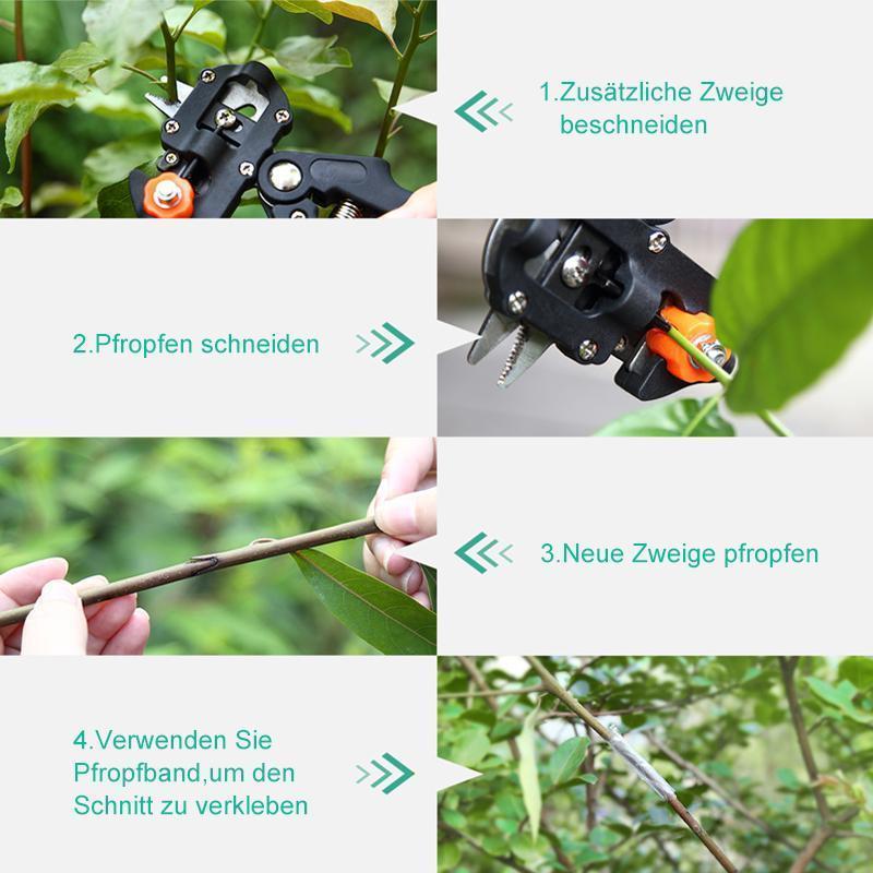 😮Gartenschere Veredelungsschere Set mit 2 Ersatzmesser👍