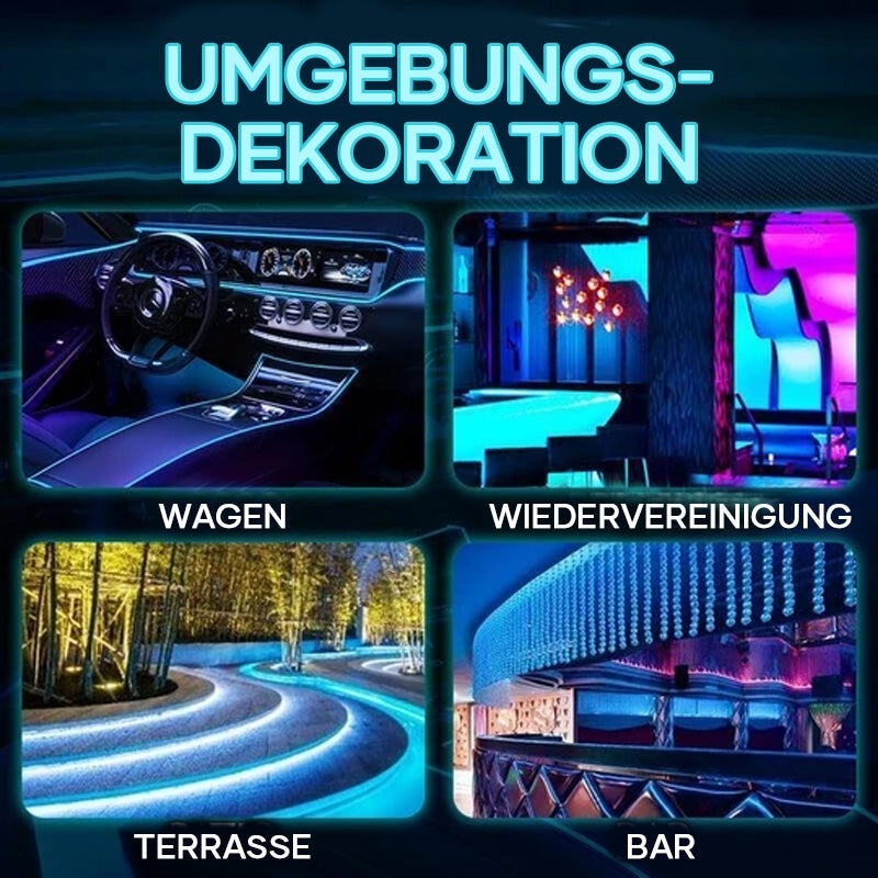 😍4-in-1 LED Atmosphärenlicht für Autos👍