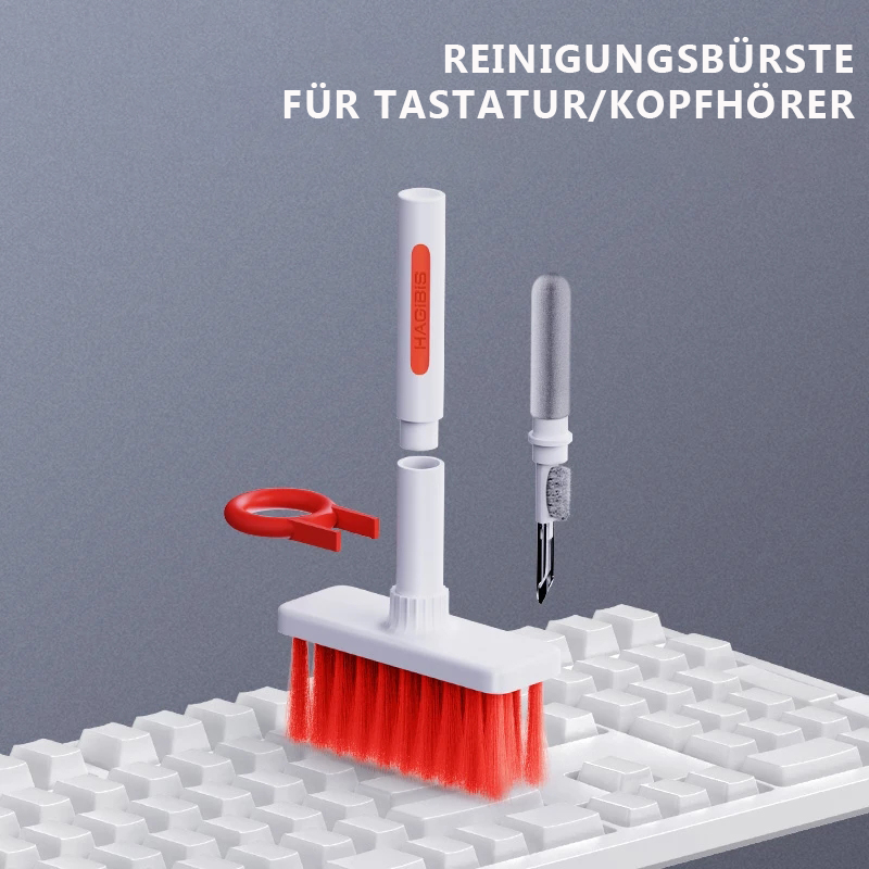 5 in 1 Reinigung Softbürste für Computertastatur & Kopfhörer