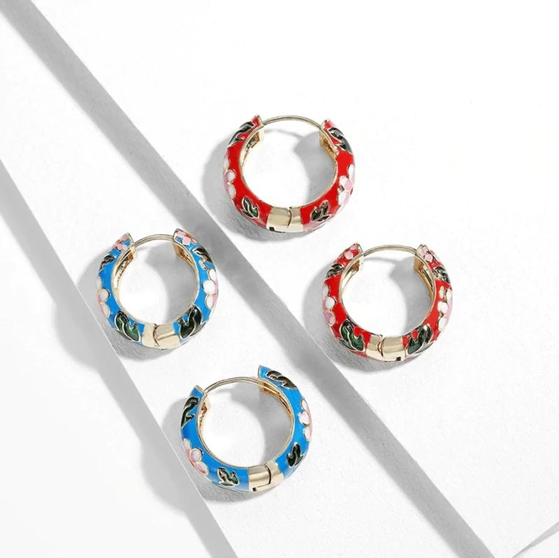 Vintage Blumenohrringe