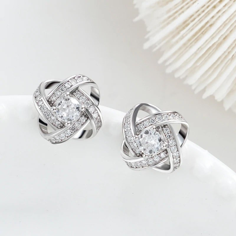 Luxuriöse Diamantohrringe