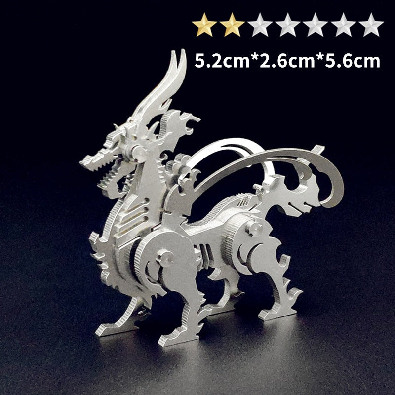 3D Metall Maschinen Zusammengebautes Spielzeug