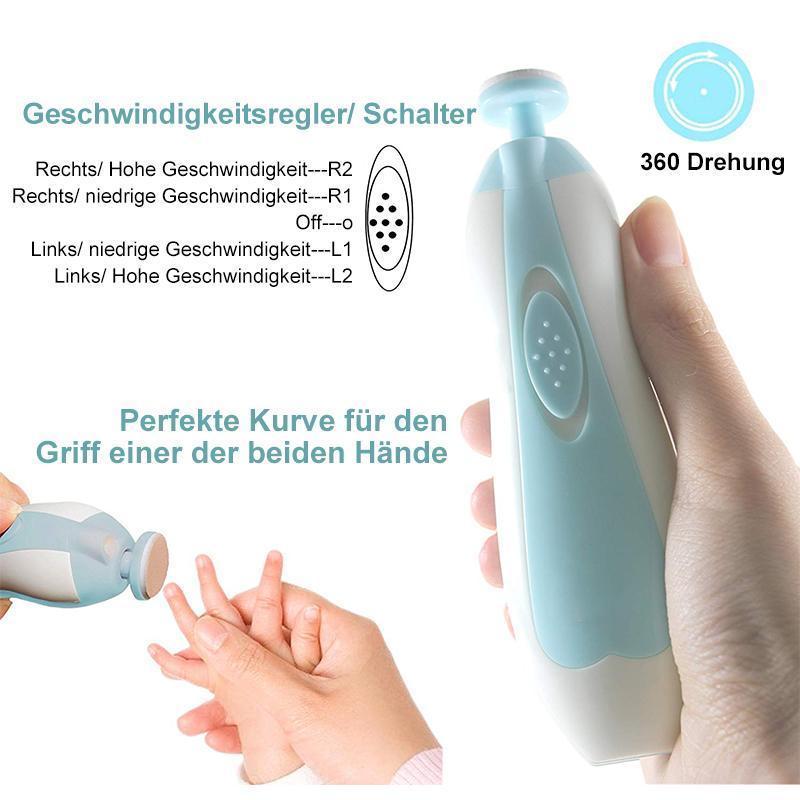 Elektrische Baby Nagelschneider Set mit LED-Licht Baby Nageltrimmer Elektrisch