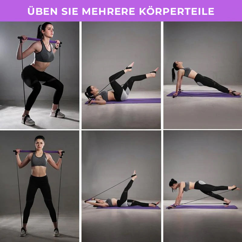 Tragbares Pilates-Stangen-Set