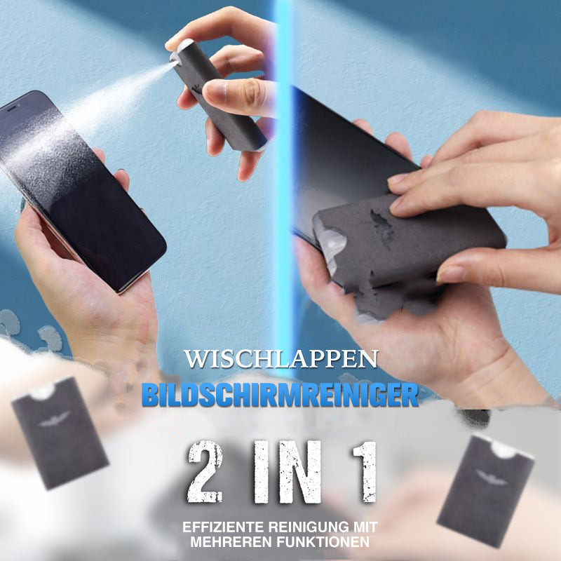 2 In 1 Bildschirmreiniger & Mikrofasertuch