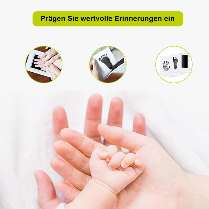 Schmutzfreies Baby-Abdruckset für Hände und Füße